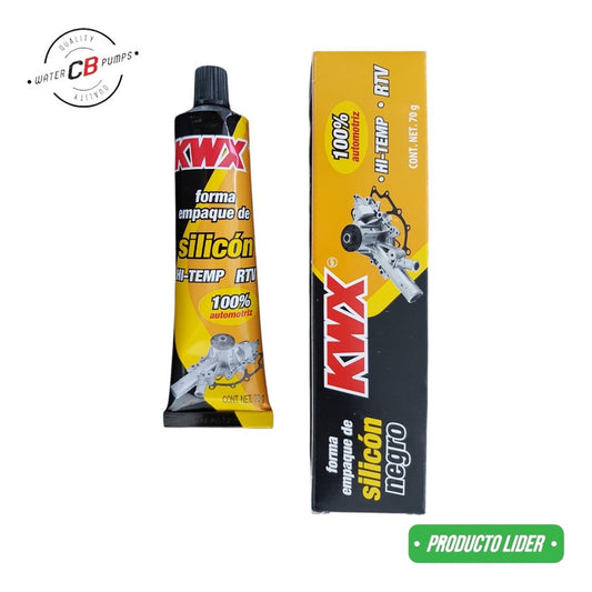 Forma Silicón Negro Kwx 2-11n 70 Gr Paquete 10 Pz Automotriz Negro