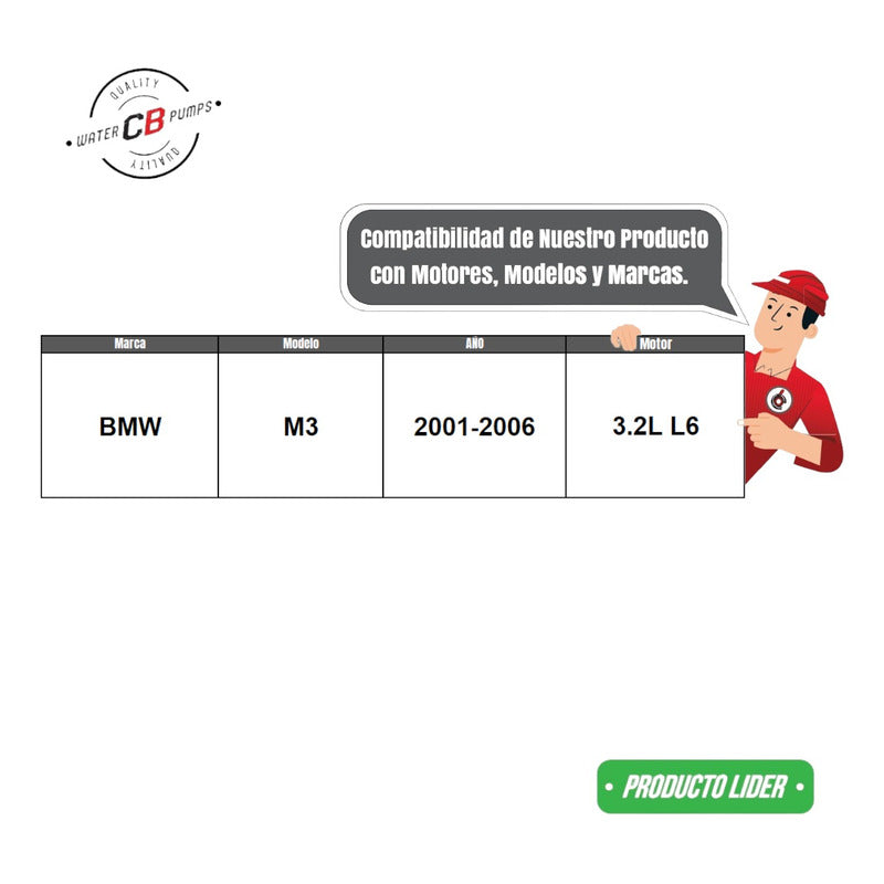 Bomba De Agua Bmw M3 Cabrio Coupe 3.2l 2000 - 2007