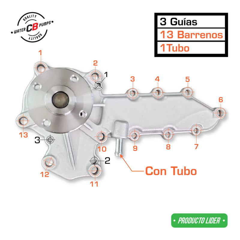 Bomba De Agua Carrier Thermo King Kubota V2003 C/tubo Corta