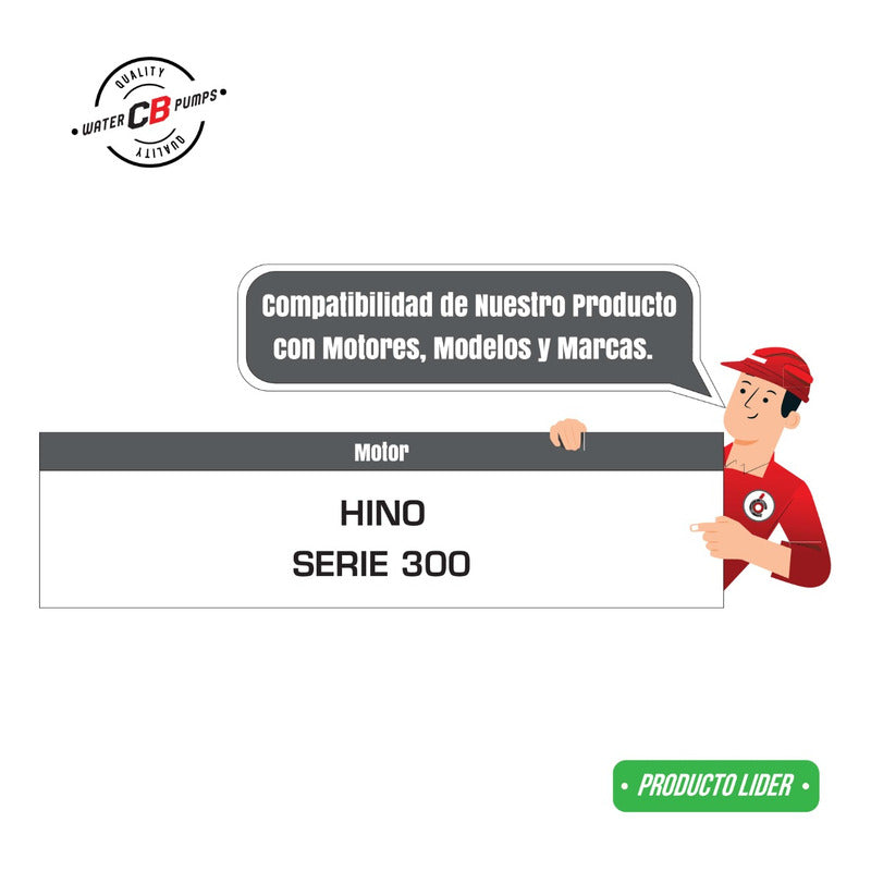 Hino 300 Series Water Pump 08-11