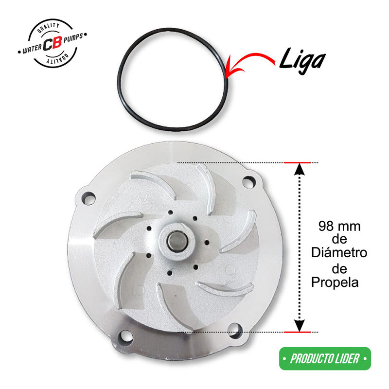Bomba De Agua Ford Navistar Vt275 Diesel Motor V8 6.0l 04-10