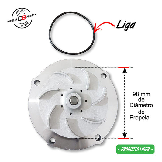 Bomba De Agua Ford Navistar Vt275 Diesel Motor V8 6.0l 04-10 Mi tienda