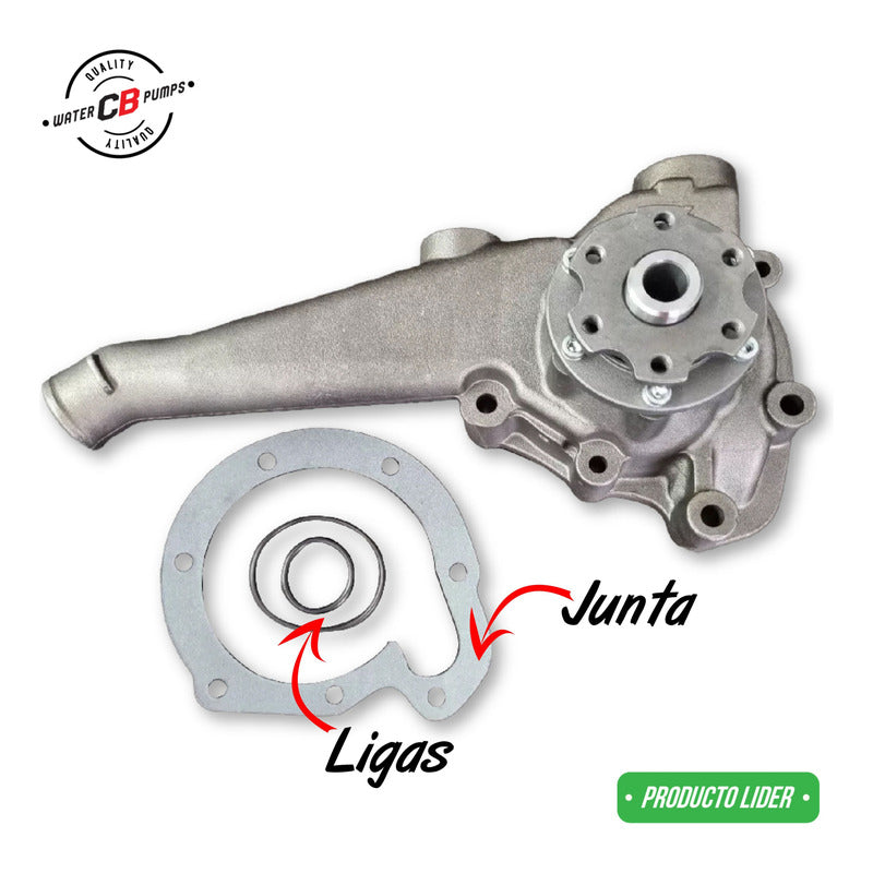Bomba De Agua Mercedes Benz Diesel Om366 94-92 Cuello Largo