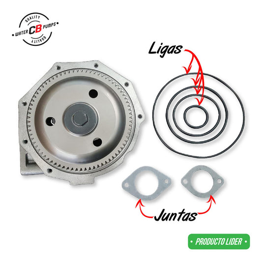 Bomba d'água Caterpillar 3406e com engrenagem helicoidal