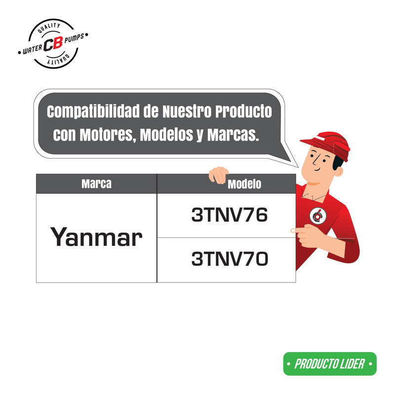 Bomba De Agua Thermo Yanmar 3tnv76 270 370 376 119717-42002