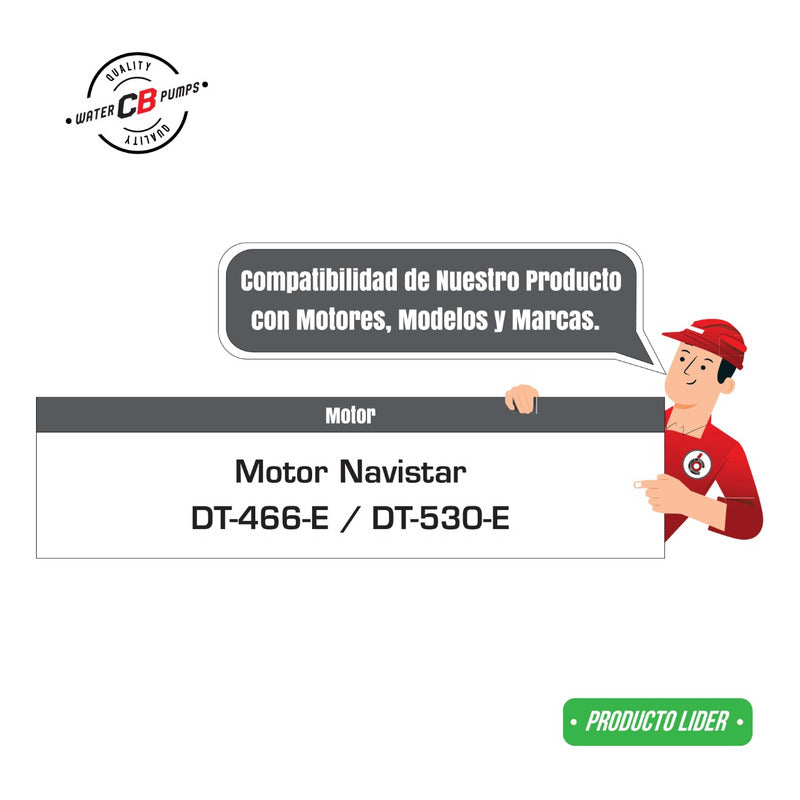 Bomba De Agua Navistar Dt-466