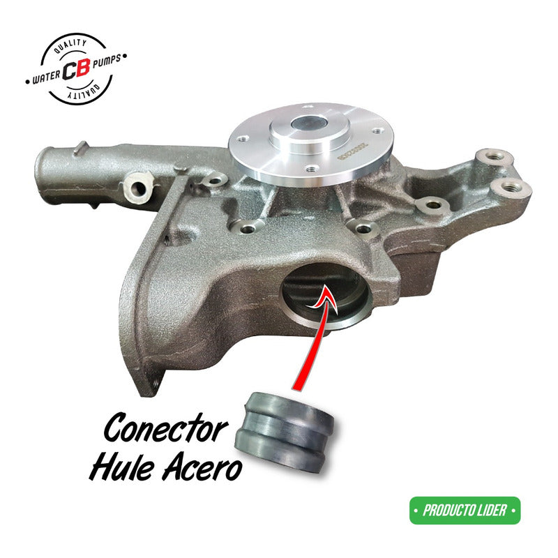 Conector Hule Acero Para Bomba Agua Mercedes Benz Om906 904