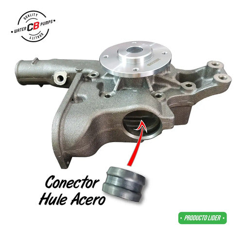 Conector Hule Acero Para Bomba Agua Mercedes Benz Om906 904