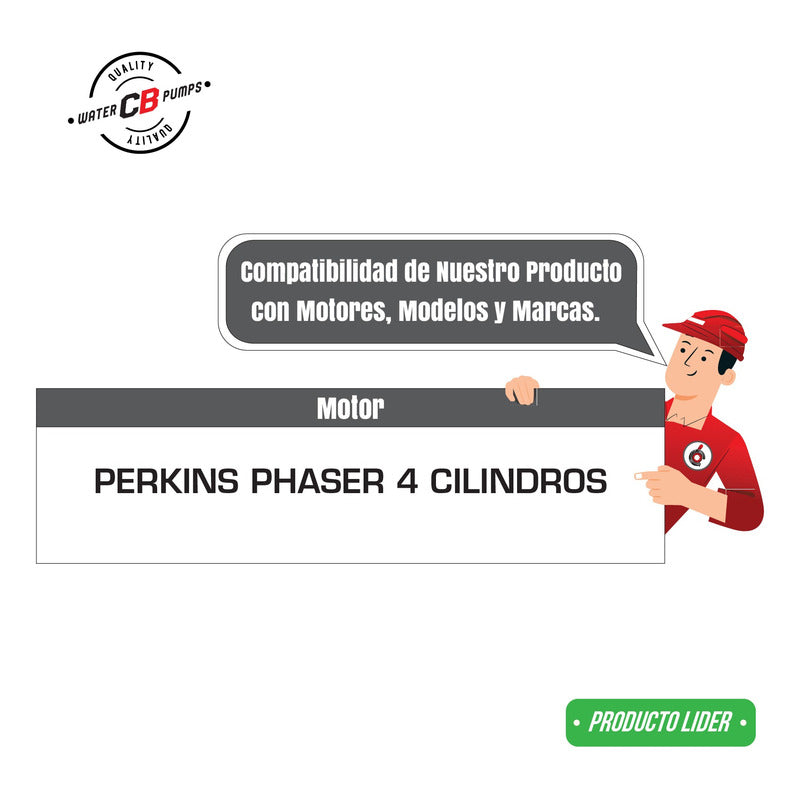 Bomba d'água do motor Perkins Phaser