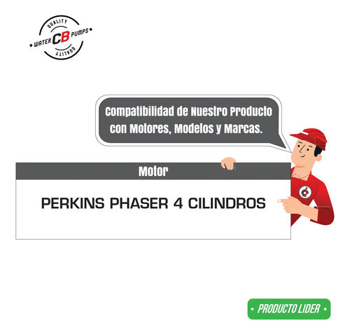 Bomba De Agua Compatible Con Motor Perkins Phaser