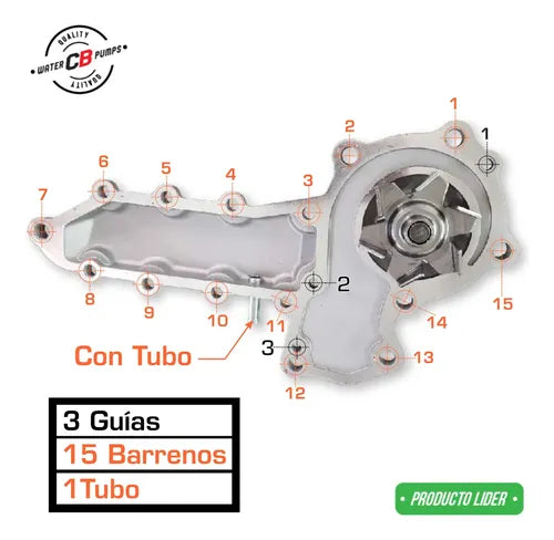 Bomba De Agua Carrier Thermo King Kubota V2003 C/tubo Larga