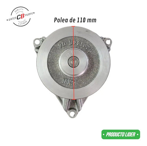 Bomba D Agua Compatible Con Cummins Isc 8.3 8.9l Polea 110mm