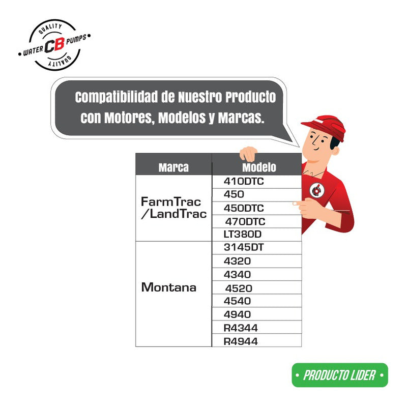 Bomba D Agua Tractor Montana Mitsubishi 32c45-00023 40109634