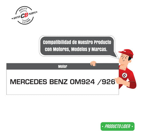 Bomba D Agua Compatible Con Mercedes Benz Diesel Om924 Om926