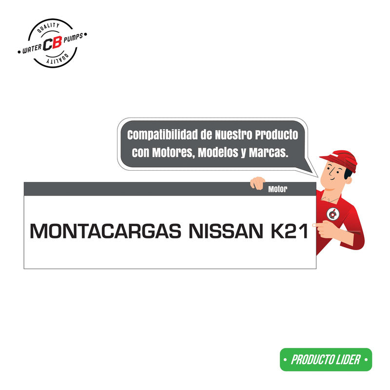 Bomba De Agua Para Nissan Datsun Montacarga 84-68 L6 2.8l