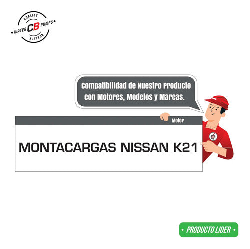 Bomba De Agua Para Nissan Datsun Montacarga 84-68 L6 2.8l