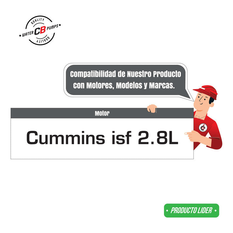 Bomba De Agua Compatible Foton Cummins Isf Aumark Vochobus