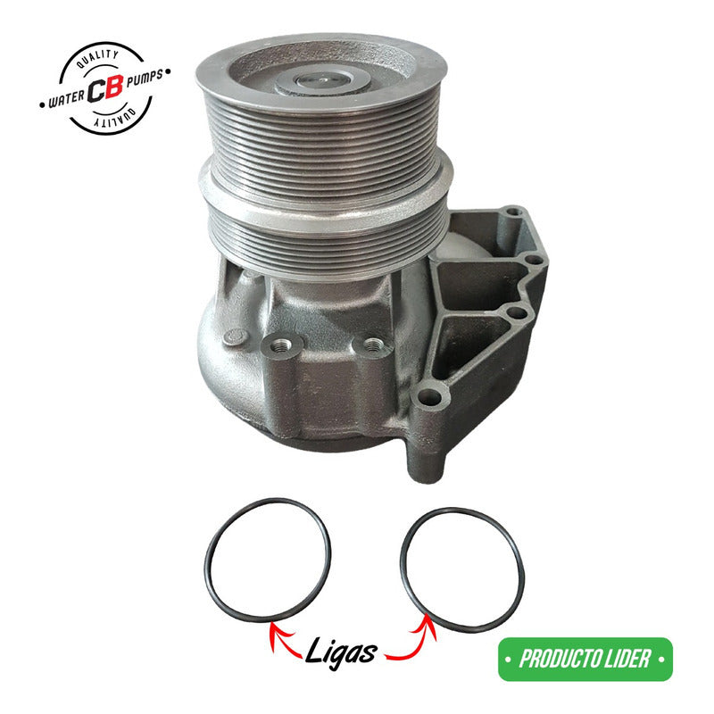 Bomba De Agua Compatible Con Cummins Isx (polea 12 Hilos)