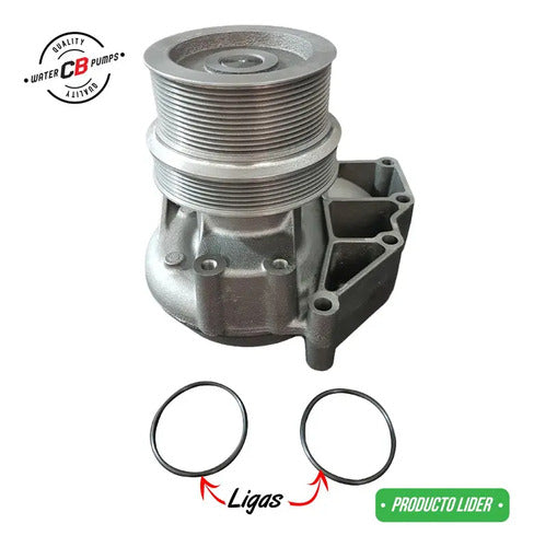 Bomba De Agua Compatible Con Cummins Isx (polea 12 Hilos)