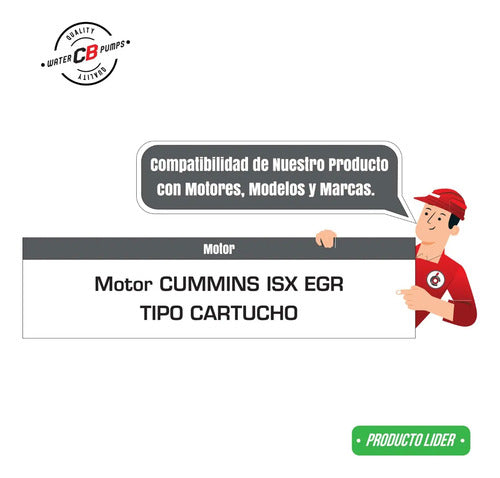 Bomba De Agua Compatible Con Cummins Isx Egr