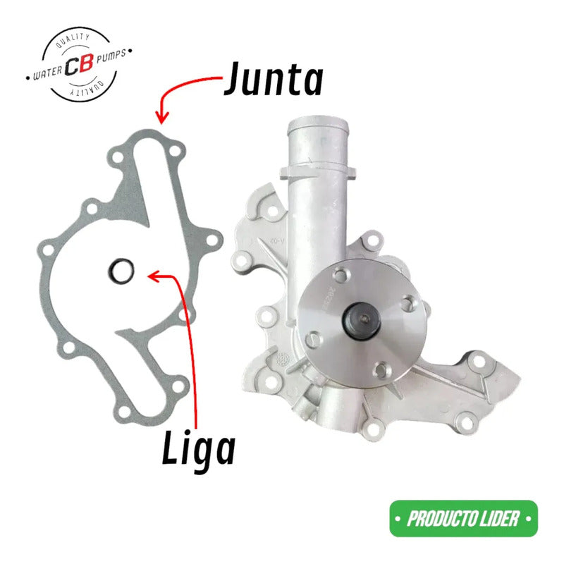 Water Pump Mercury Cougar V6 3.8l 1991-1995 F4sz-8501a