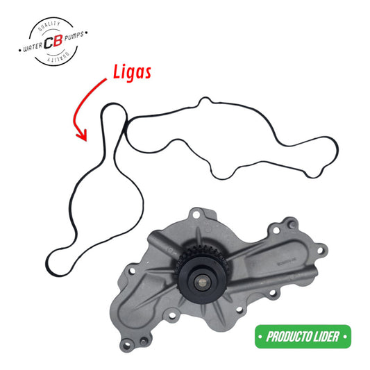 Bomba Agua Para Ford Edge Mazda 3.7 3.5 2011 2015 (2 Ligas)