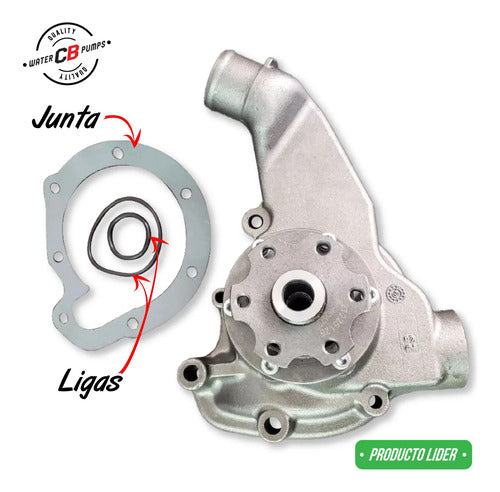 Bomba De Agua Mercedes Benz Diesel Om366 94-92 Cuello Corto