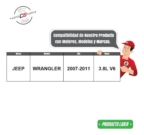 Bomba De Agua Jeep Wrangler 2007-2011 V6 3.8l
