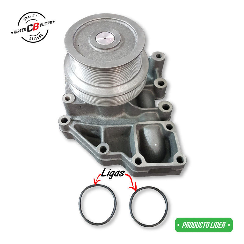 Bomba De Agua Compatible Cummins Isx (polea Chica 10 Hilos)