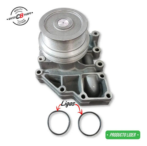 Bomba De Agua Compatible Cummins Isx (polea Chica 10 Hilos)