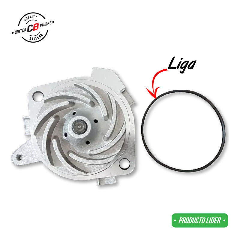 Bomba De Agua Fiat Stilo L5 2.4l 2.0l 2007 Polea De 60.5 Mm
