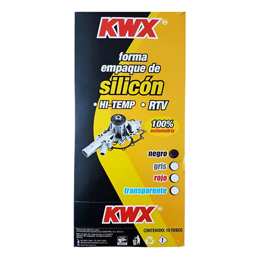 Forma Silicón Negro Kwx 2-11n 70 Gr Paquete 10 Pz Automotriz Negro