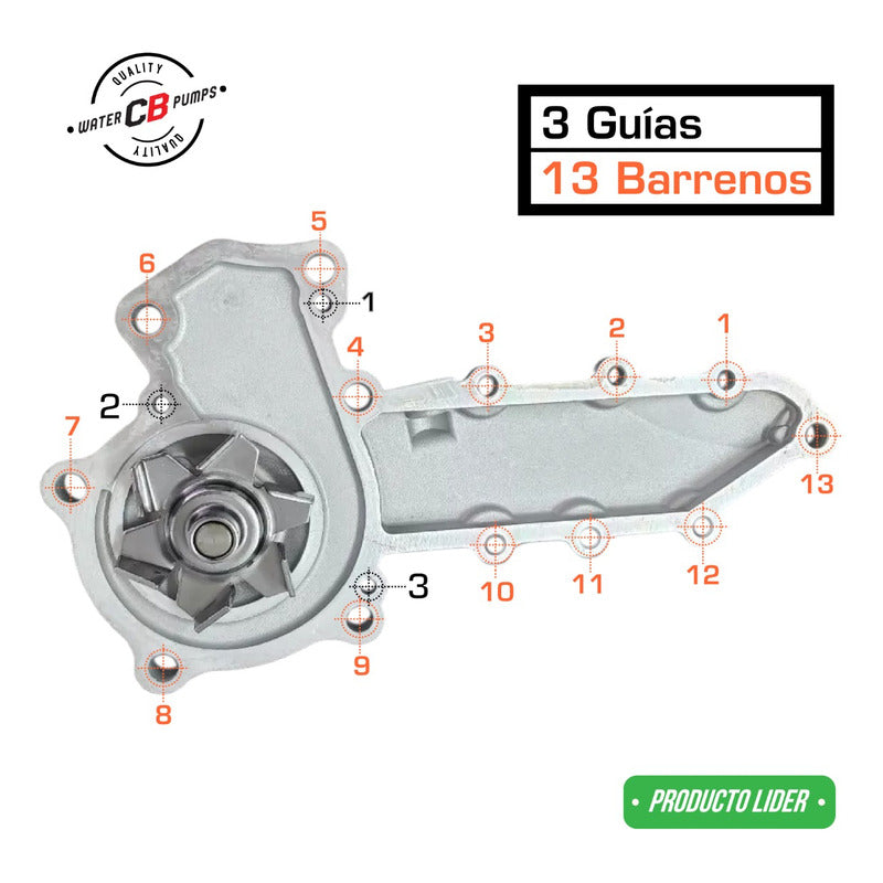 Bomba De Agua Para Carrier Thermo King Motor Kubota (corta)