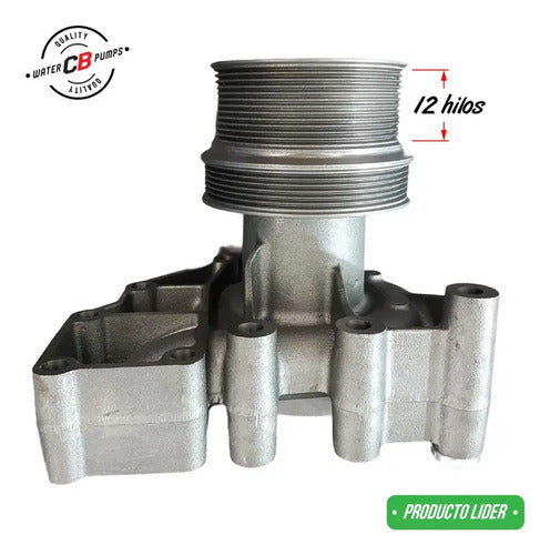 Bomba De Agua Compatible Con Cummins Isx (polea 12 Hilos)