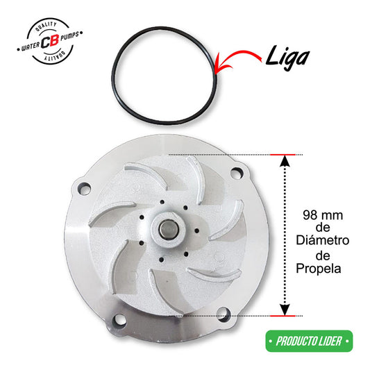 Bomba De Agua Ford Navistar Vt275 Diesel Motor V8 6.0l 04-10