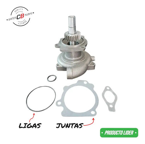 Bomba De Agua Compatible Cummins Serie M11/l10 Flecha Larga