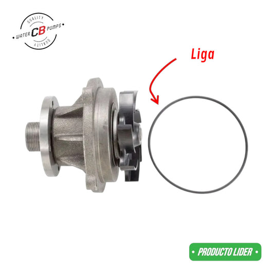 Bomba De Agua Navistar Vt365 02-07 Carcasa De Fierro Colado