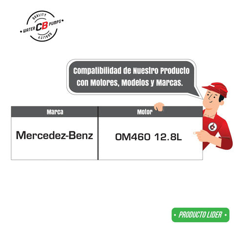 Bomba De Agua Mercedes Benz Om460 Serie 4000