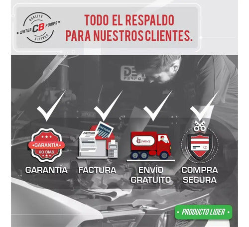 Bomba De Agua Para Cummins Ntc230 Polea Multiranurada L6