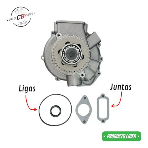 Bomba De Agua Para Caterpillar C12 (con Tapa De Aluminio)