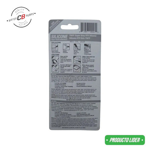 Silicon Automotriz Sap Gris Para Altas Temperaturas