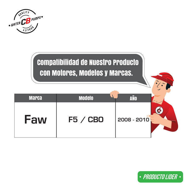 Bomba De Agua Faw 5 L4 2008 2009