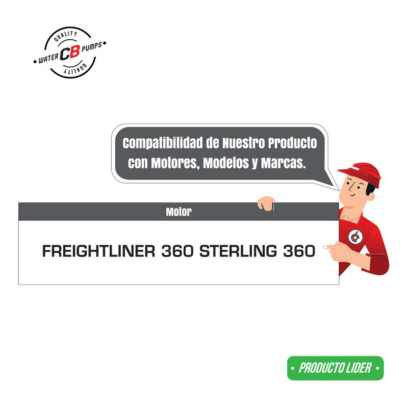 Bomba Agua Para Freightliner 360 Mitsubishi Kk-fe63ff63 Fe70