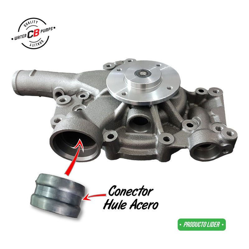 Conector Hule Acero Para Bomba Agua Mercedes Benz Om906 904