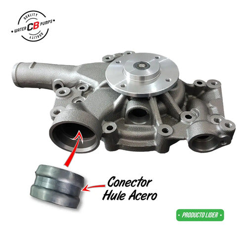 Conector Hule Acero Para Bomba Agua Mercedes Benz Om906 904