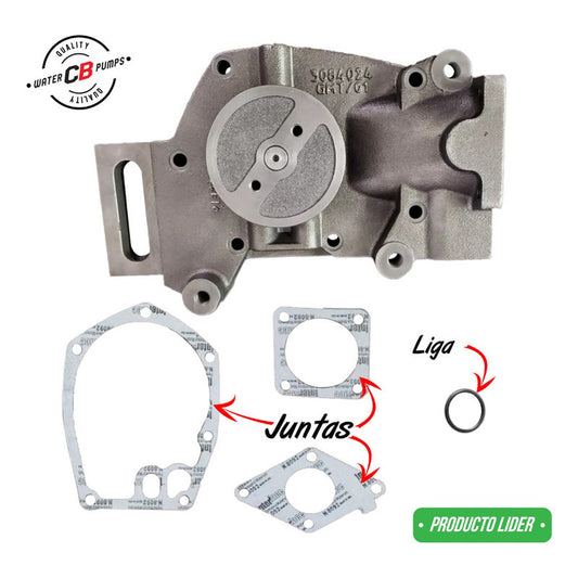 Bomba De Agua Compatible Con Cummins N14 Volvo