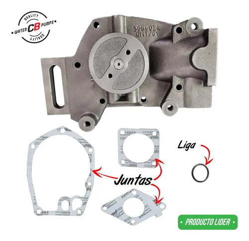 Bomba De Agua Compatible Con Cummins N14 Volvo