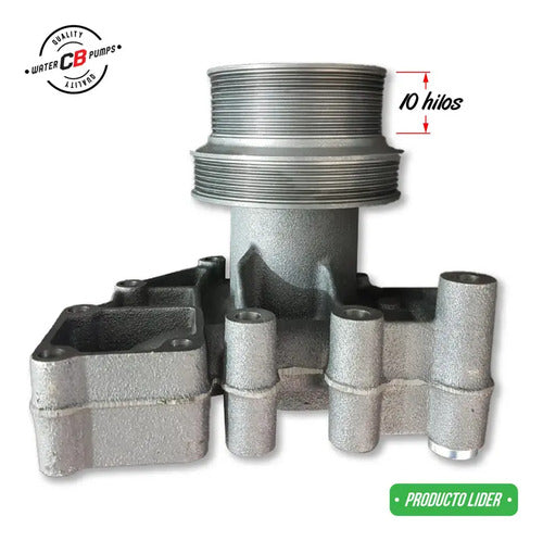 Bomba De Agua Compatible Cummins Isx (polea Chica 10 Hilos)