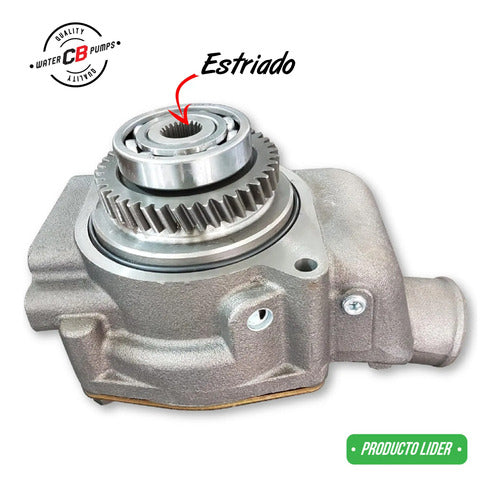 Bomba De Agua Para Caterpillar 3306 3304 Estriado 2w8002
