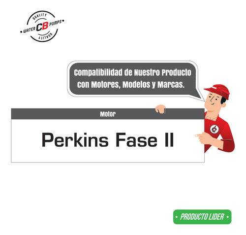 Bomba De Agua Compatible Con Dina Perkins Fase Ii Sin Polea